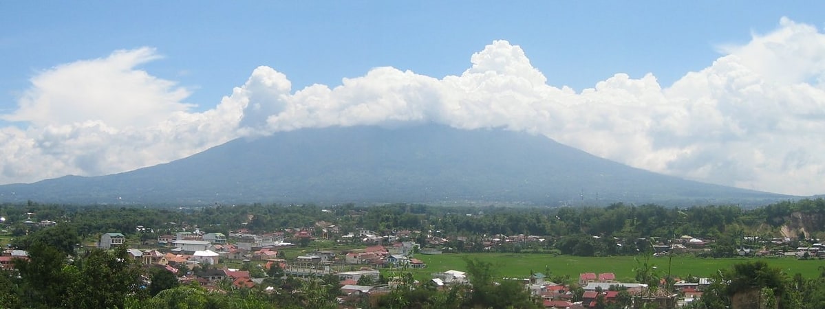 Complex volcano in Indonesia