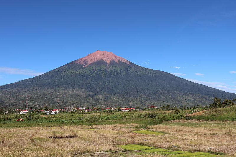 Volcán en Indonesia