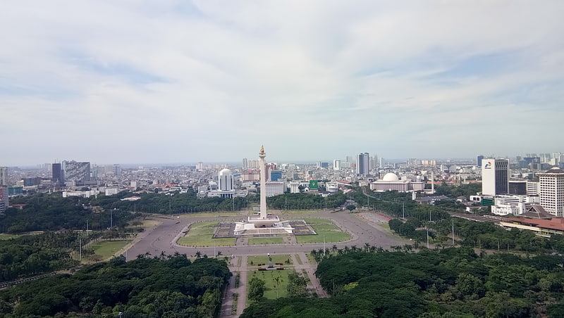 Park in Central Jakarta, Indonesia