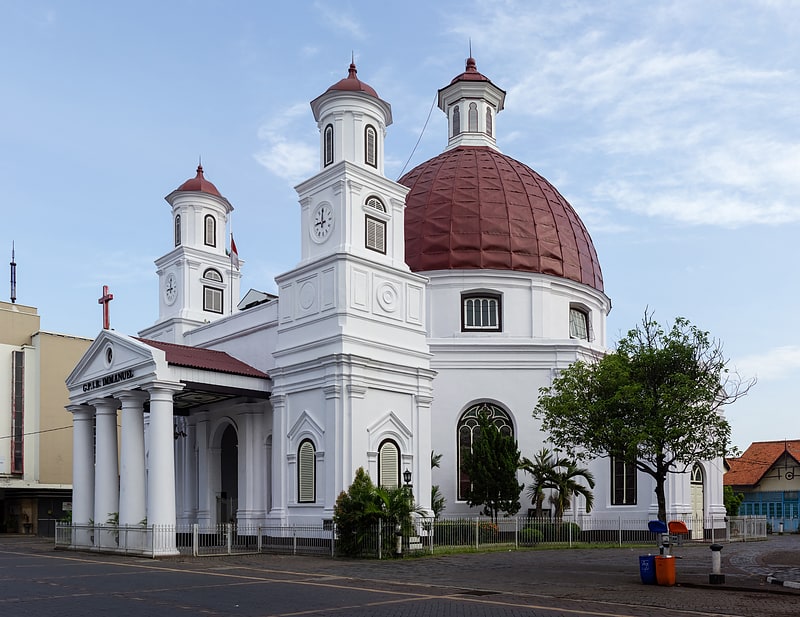Iglesia protestante en Semarang, Indonesia