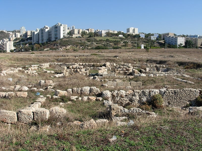 Archaeological site in Haifa, Israel