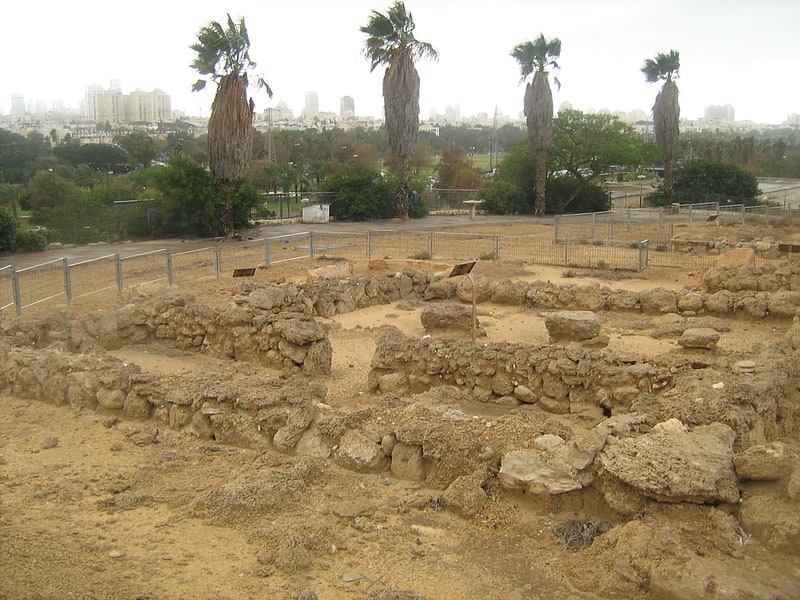 Archaeological site in Tel Aviv, Israel