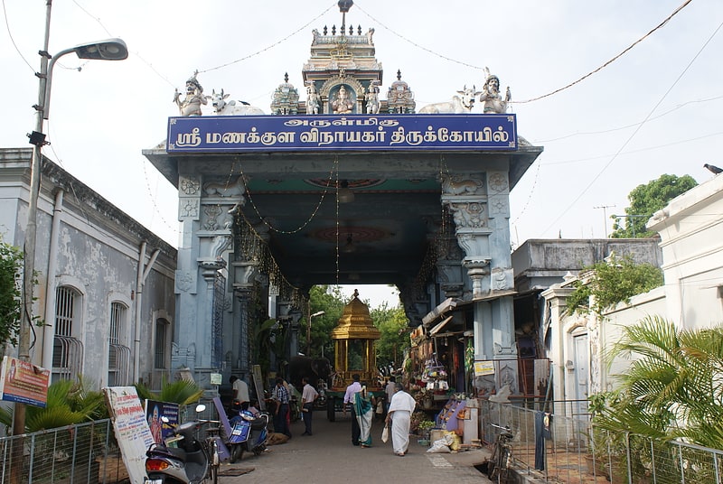 Hindu temple in Pondicherry, India
