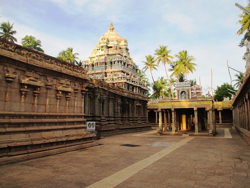 Hindu temple in Thirumohur, India