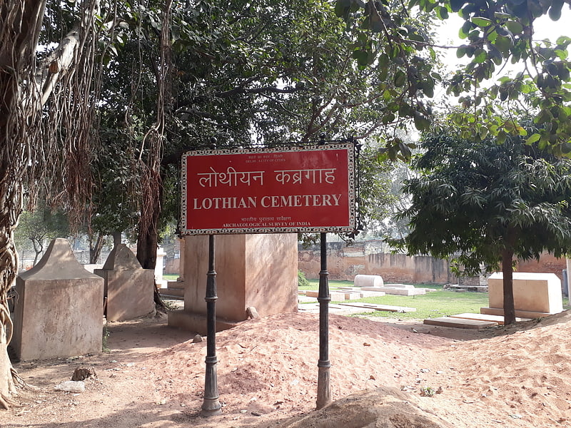 Cemetery in Delhi, India