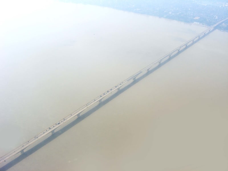 Najdłuższy most nad rzeką w Indiach