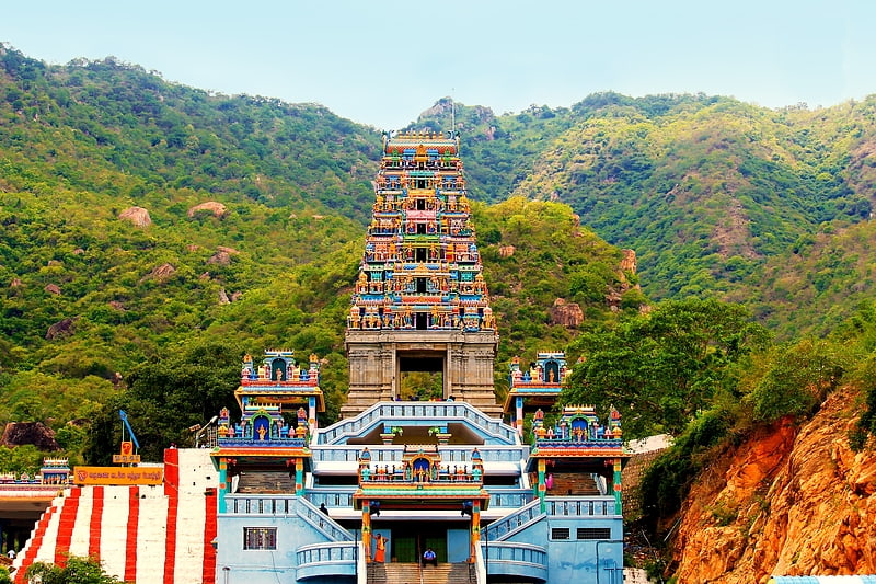 Hindu temple in Thadagam R.F., India