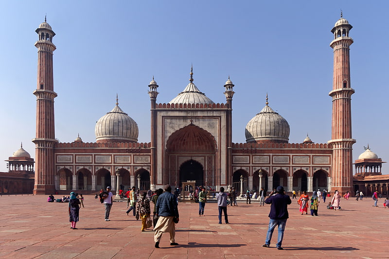 Meczet w Delhi, Indie