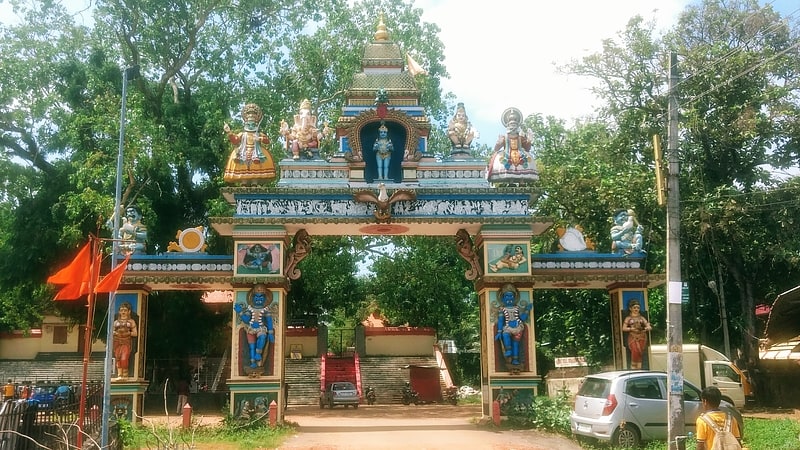 Hindu temple in Kollam, India