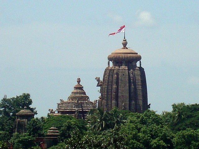 Hindu temple in Bhubaneswar, India
