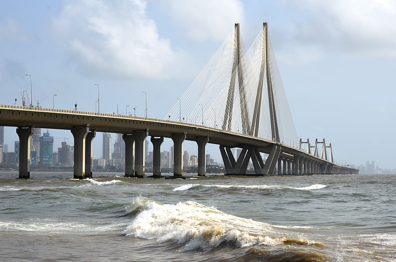 Cable-stayed bridge in Mumbai, India