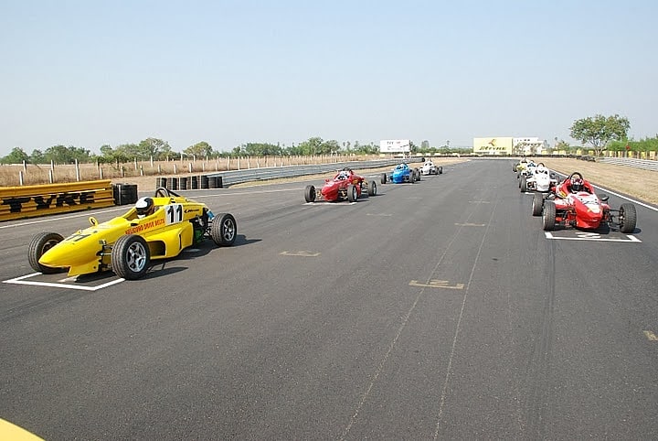 Car racing track in Chettipalayam, India