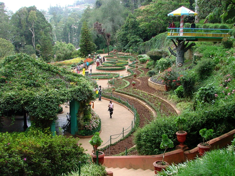 Botanical garden in Ooty, India