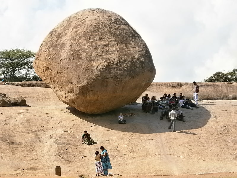 Tourist attraction in Mahabalipuram, India