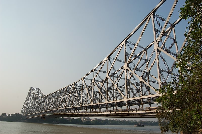 Cantilever bridge in Howrah, India