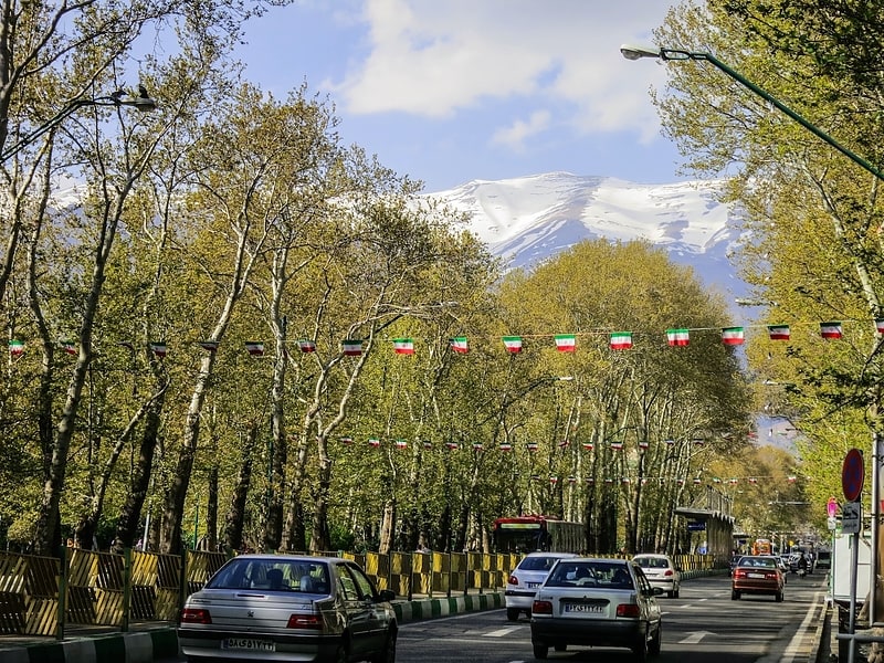 Straße in Teheran, Iran