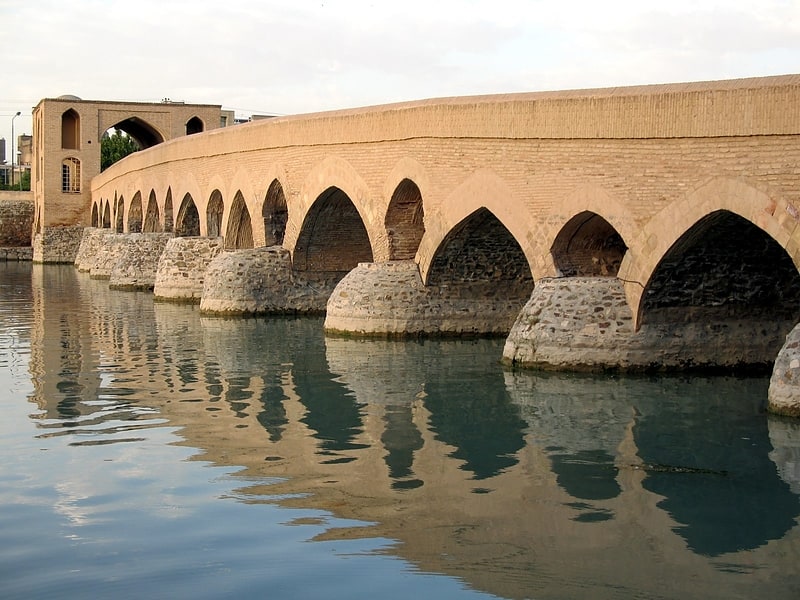 Arch bridge in Isfahan, Iran
