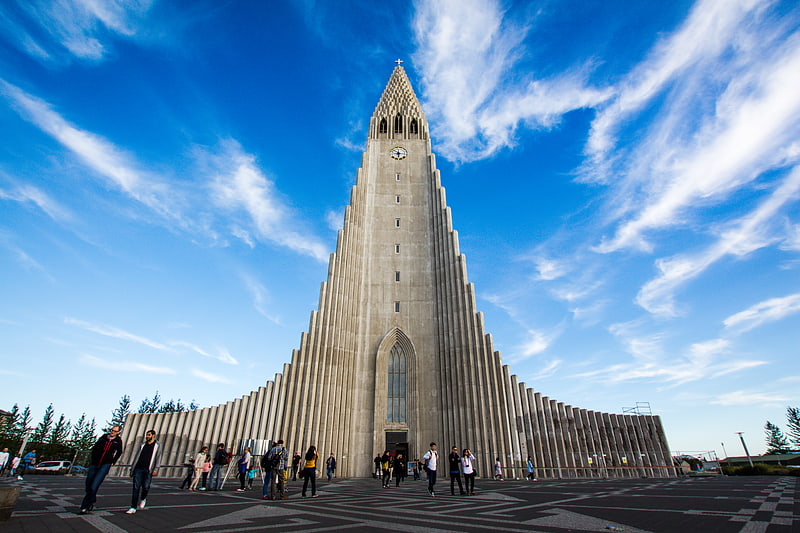 Parish church in Reykjavik, Iceland