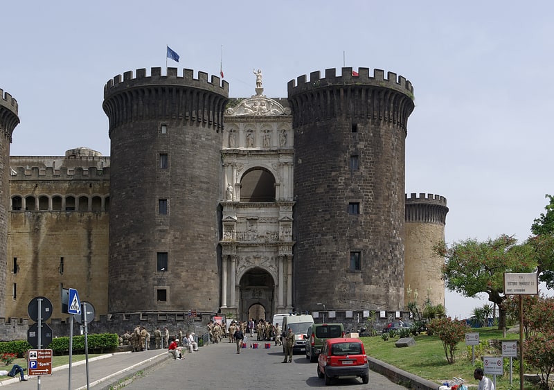 Medieval castle in Naples, Italy
