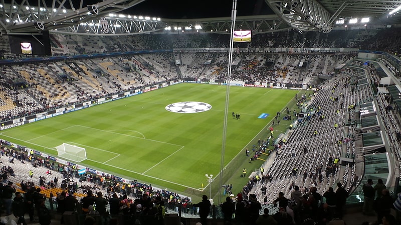 Fußballstadion in Turin, Italien