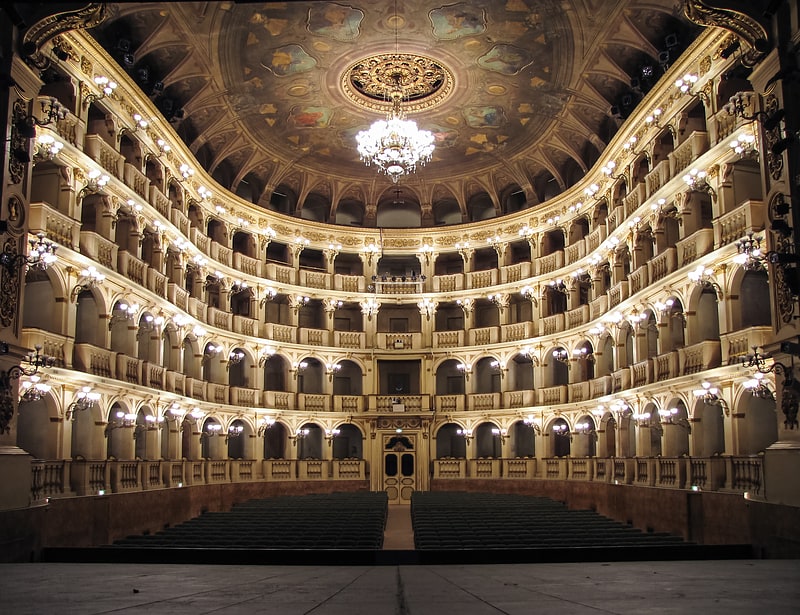 Opera house in Bologna, Italy