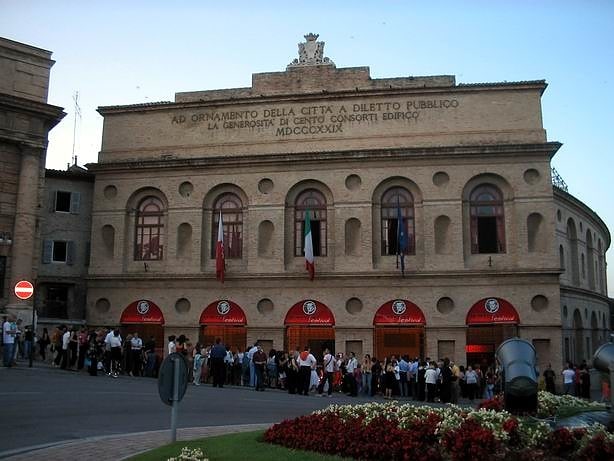 Theater in Macerata, Italien