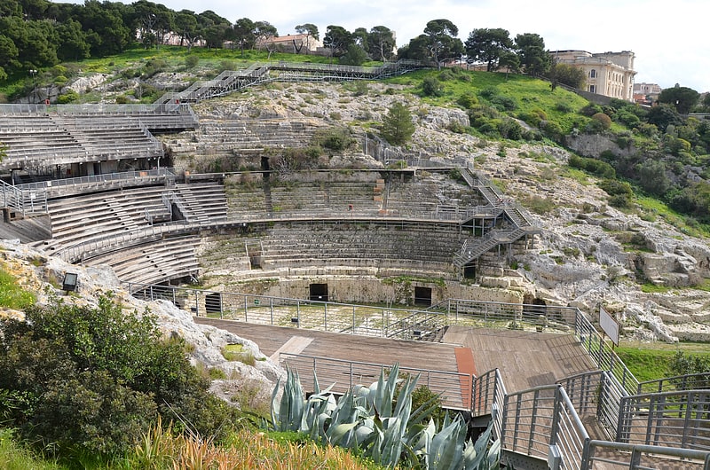 Archaeological site in Cagliari, Italy