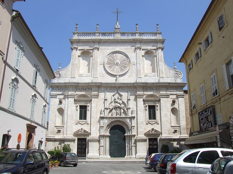 Minor basilica in Tolentino, Italy