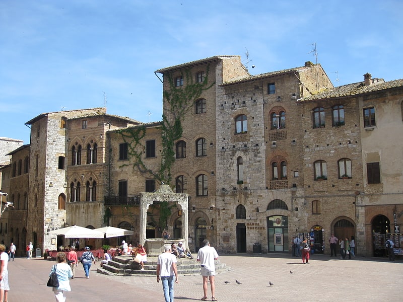 Lugar de interés histórico en San Gimignano, Italia