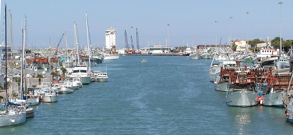 Ferry terminal in Pescara, Italy