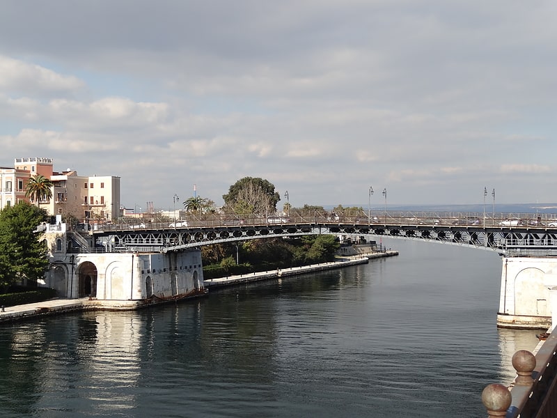 Swing bridge in Italy