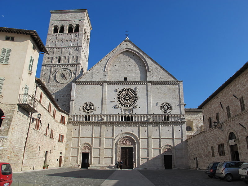 Catedral en Asís, Italia