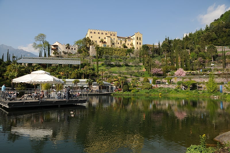 Botanical garden in Merano, Italy