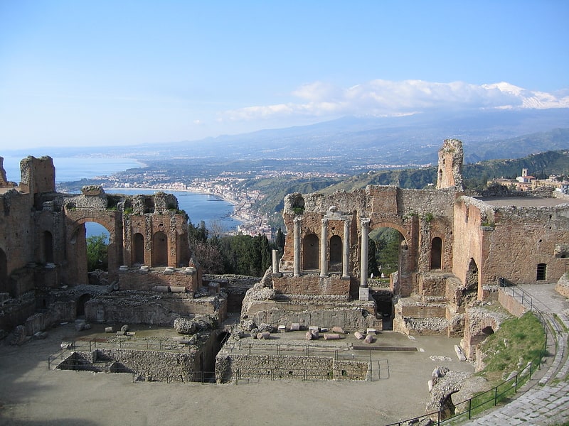 Amphithéâtre à Taormina, Italie