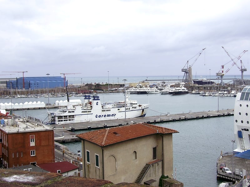 Seaport in Livorno, Italy