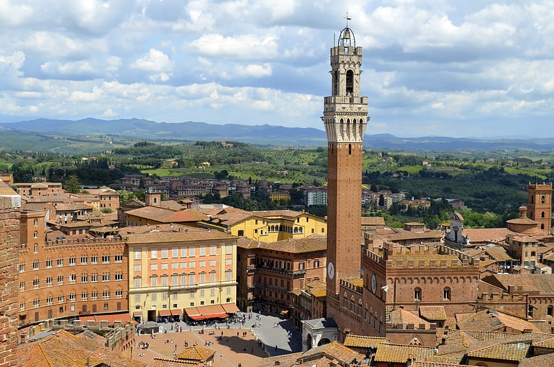 Torre en Siena, Italia
