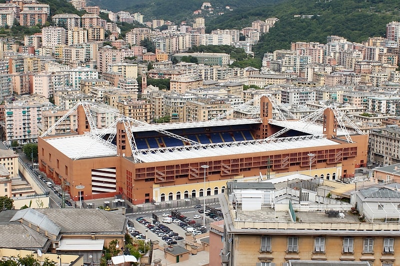 Stade à Gênes, Italie