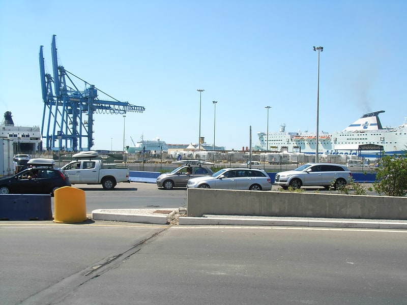 Seaport in Civitavecchia, Italy