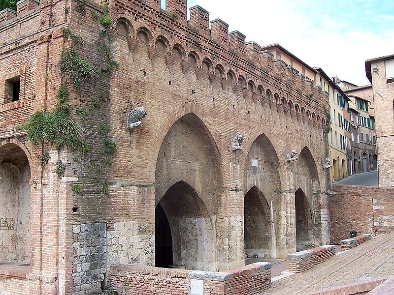 Historical landmark in Siena, Italy