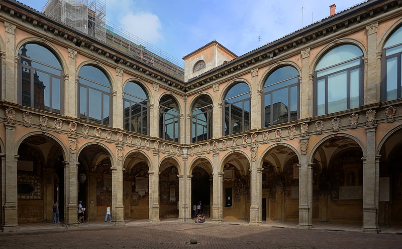 Bibliothek in Bologna, Italien