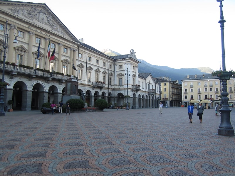 City or town hall in Aosta, Italy