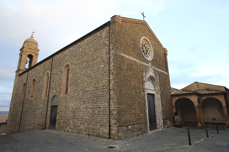 Catholic church in Montalcino, Italy