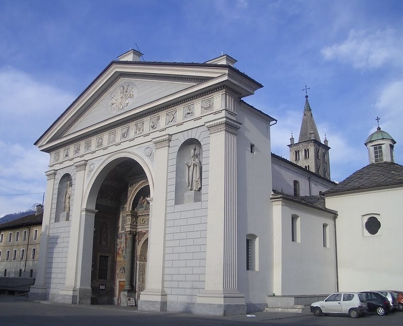 Catedral en Aosta, Italia