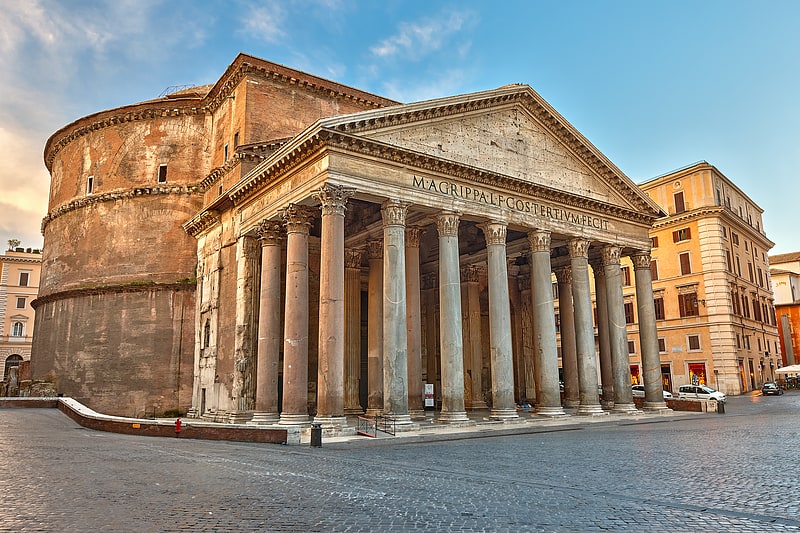 Templo romano en Roma, Italia
