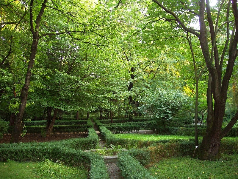 Jardín botánico en Parma, Italia