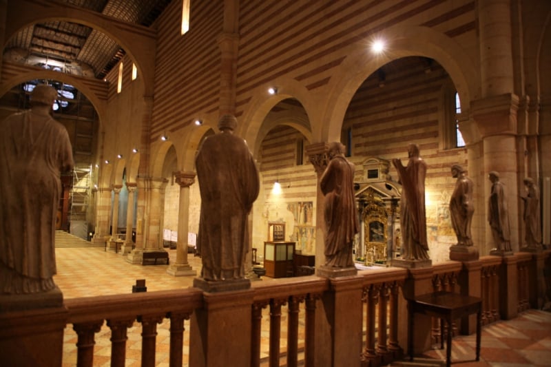 Minor basilica in Verona, Italy