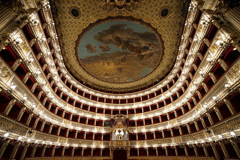 Opera house in Naples, Italy