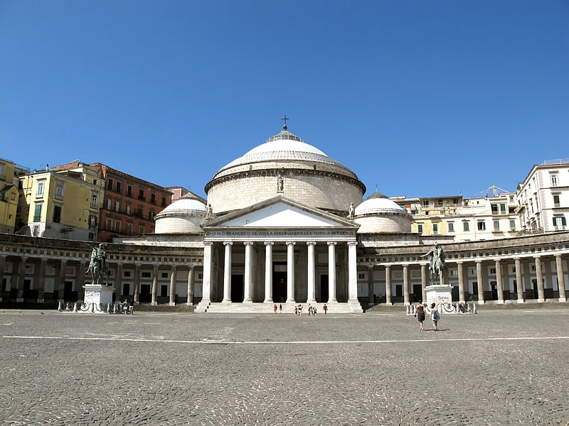 Plaza in Naples, Italy