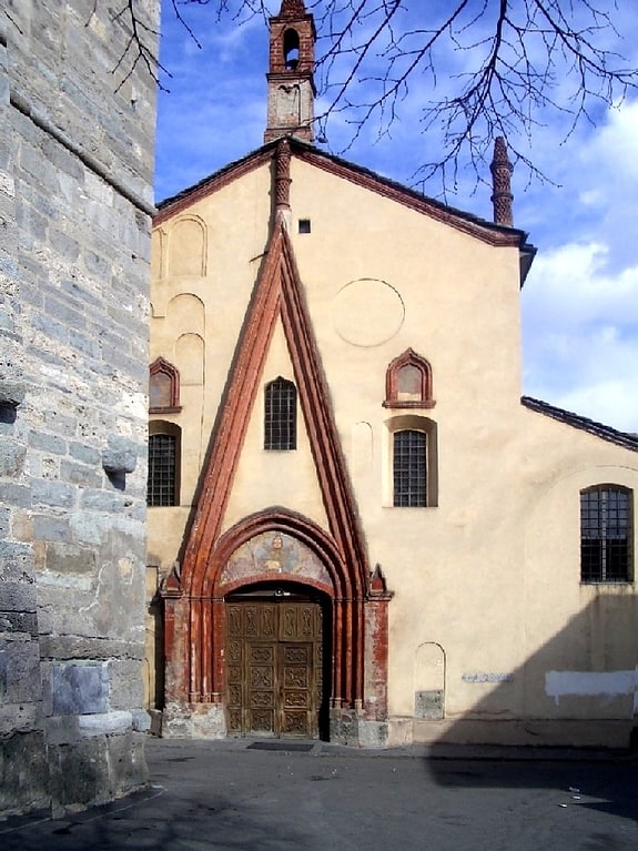 Iglesia católica en Aosta, Italia