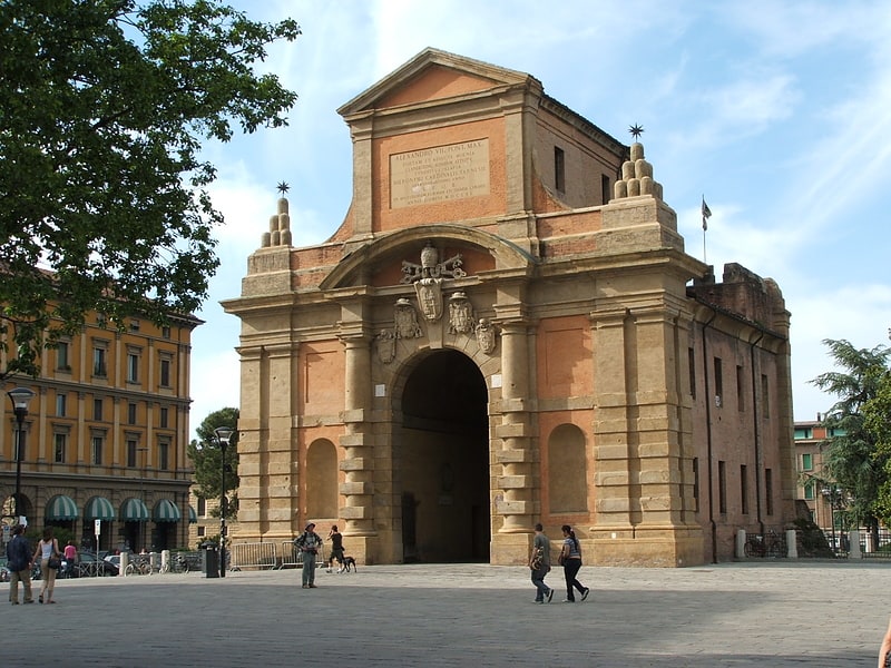 Historical landmark in Bologna, Italy